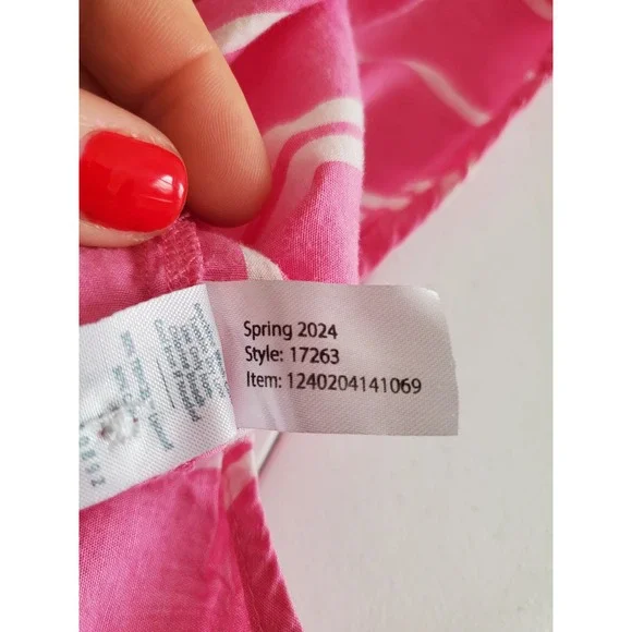 MARINE LAYER Pink White Stripe Button Down Shirt Relaxed Fit Women's‎ Small - Picture 4 of 11